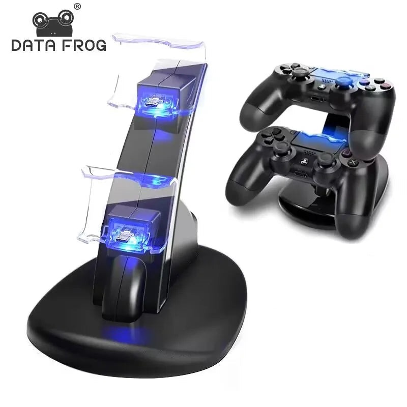 DATA FROG PS4 ladestasjon - for 2 kontroller