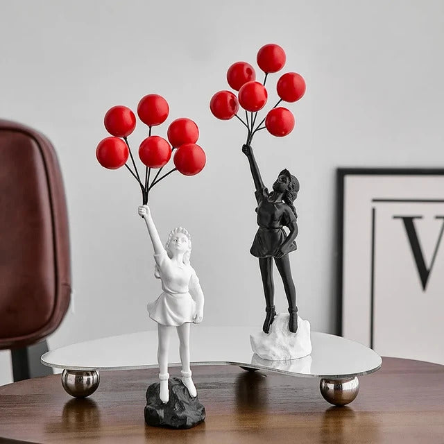 Banksy-inspirerte dekorfigurer 