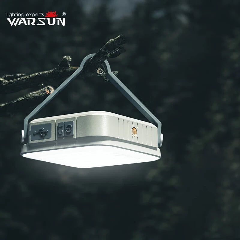 Oppladbar Camping- / Nødlampe - med solcellelading