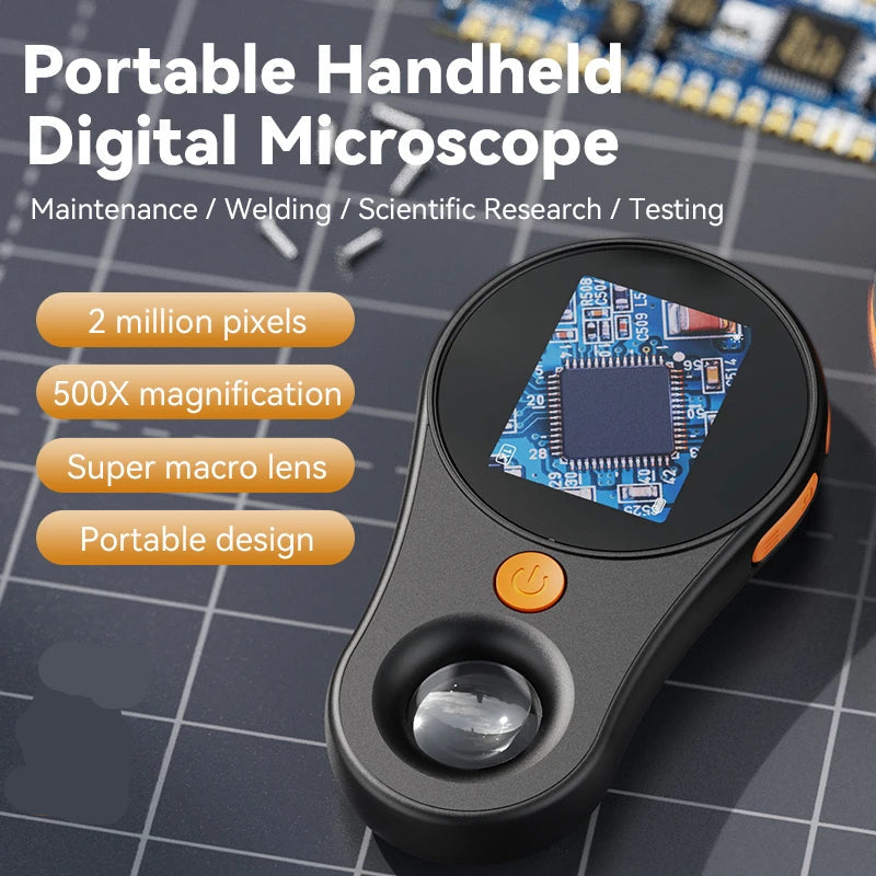 Digitalt mikroskop (500x) - 1080P/LED-lys