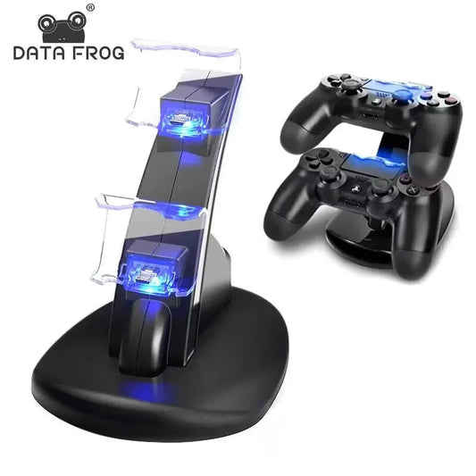 DATA FROG PS4 ladestasjon - for 2 kontroller