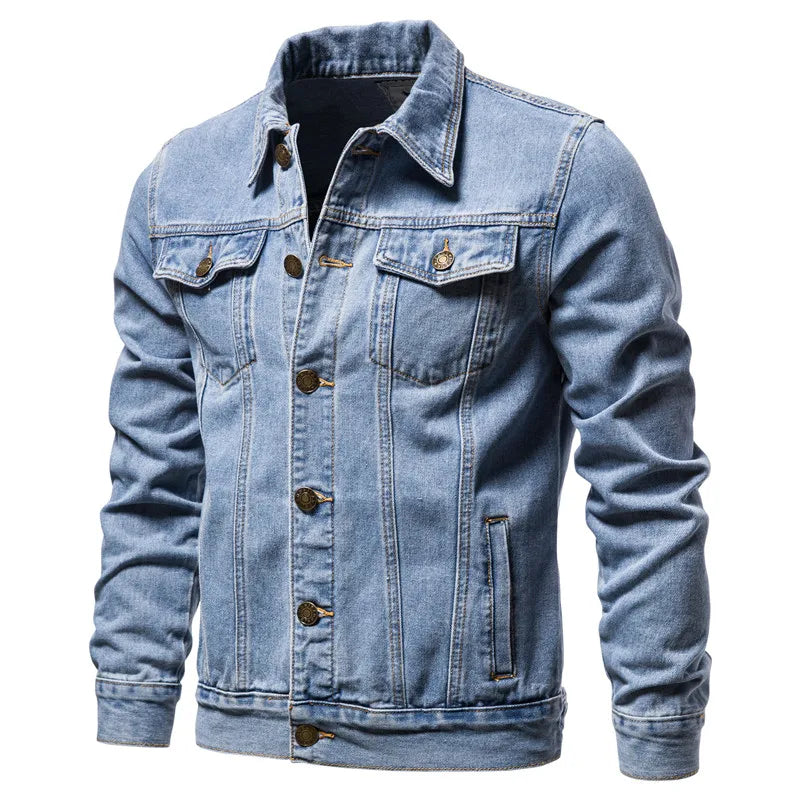 Slim Fit Dongerijakke for Herre – Klassisk inspirert Stil