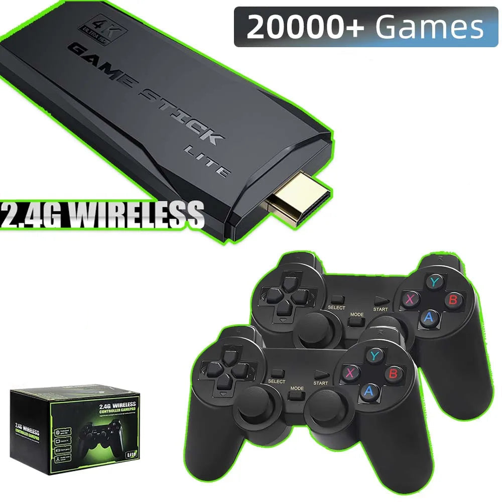 Retro spillkonsoll / Game stick - med 2 kontrollere