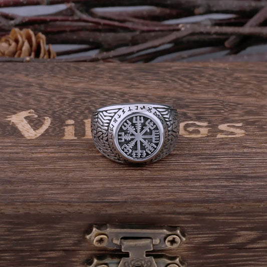 Viking Kompass Ring - til herre
