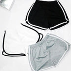 Elastiske shorts med høy midje - til dame