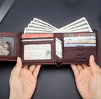 BULLCAPTAIN RFID Lommebok i Skinn – Premium Kvalitet. Perfekt Format.