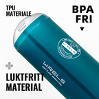 Sammenleggbar Vannflaske 500ml – Myk, BPA-fri og Ideell for Sport og Aktivitet